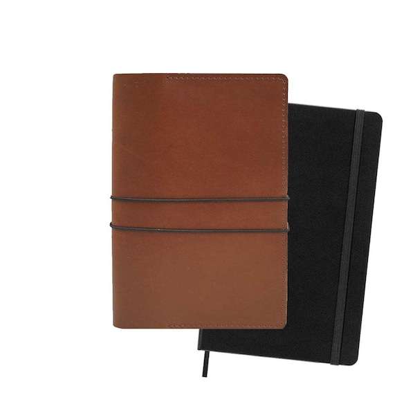 Rustico Moleskine Classic Large Leather Notebook Cover 5'' x 8.25